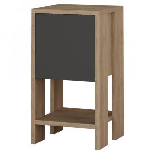 SELSEY Szafka nocna Emeno minimalistyczna dąb/antracyt
