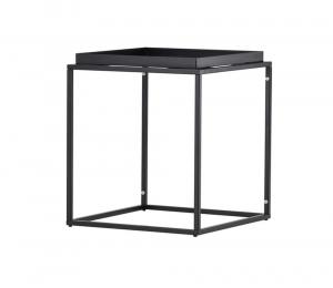 SELSEY Stolik boczny Abaneo 45x45 cm stalowy czarny