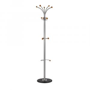 SELSEY Wieszak stojący Muxia 180 cm srebrny