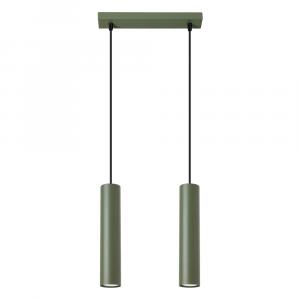 SELSEY Lampa wisząca Lagos 2 zielona oliwka
