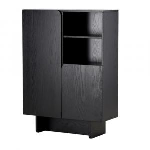 SELSEY Komoda dwudrzwiowa Divilly 110 cm dąb czarny