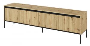 SELSEY Szafka RTV Trend 193 cm z LED Dąb artisan