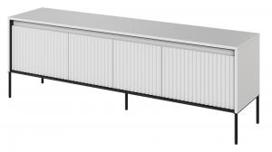 SELSEY Szafka RTV Trend 167 cm z LED Biała