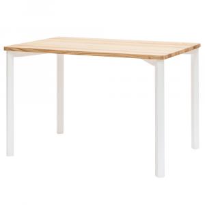 SELSEY Stół do jadalni Triventi 120x80 cm białe zaokrąglone nogi