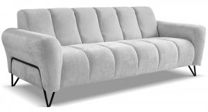 SELSEY Sofa trzyosobowa Volare jasnoszara szenil