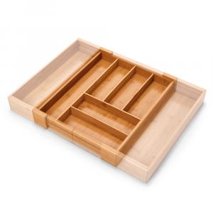 SELSEY Organizer do szuflady Wondle regulowany z bambusa 35-58x43,6 cm