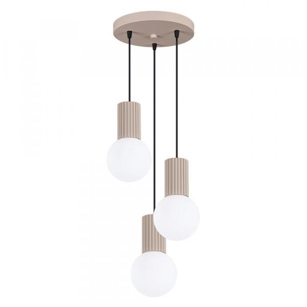 SELSEY Lampa wisząca Halo 3P taupe