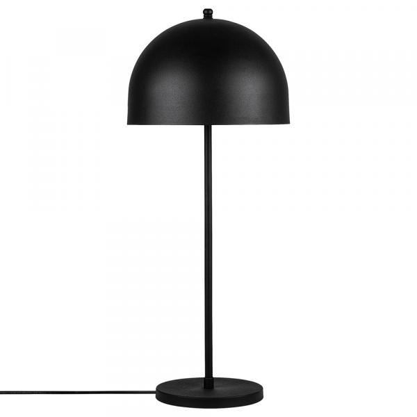 SELSEY Lampa stołowa Biesta półkole średnica 24 cm czarna