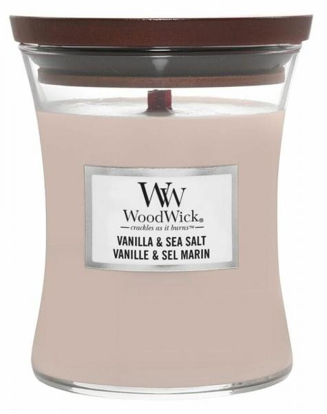 SELSEY Świeca zapachowa Woodwick Vanilla & Sea Salt 275 g