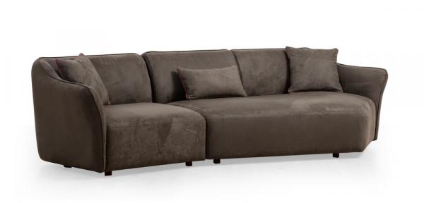 SELSEY Sofa modułowa Reevad 288 cm brązowy velvet