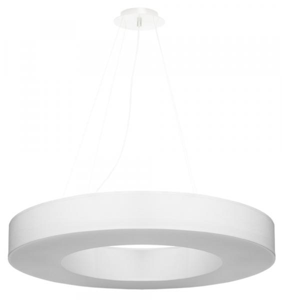 SELSEY Żyrandol Flueress średnica 70 cm biały
