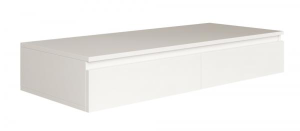 SELSEY Biurko toaletka Bemmi wiszące z szufladami 120 cm biały