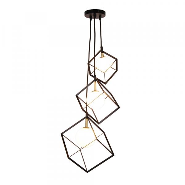 SELSEY Lampa wisząca Erlanti x3 kaskada