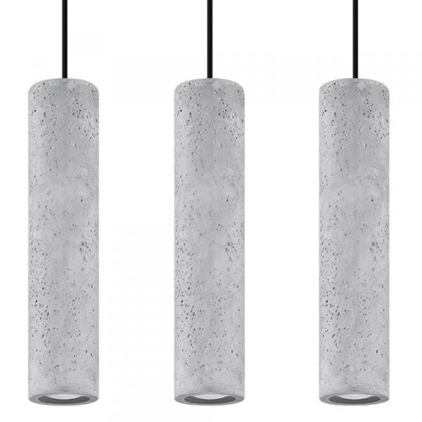 SELSEY Lampa wisząca Luvo 3L beton