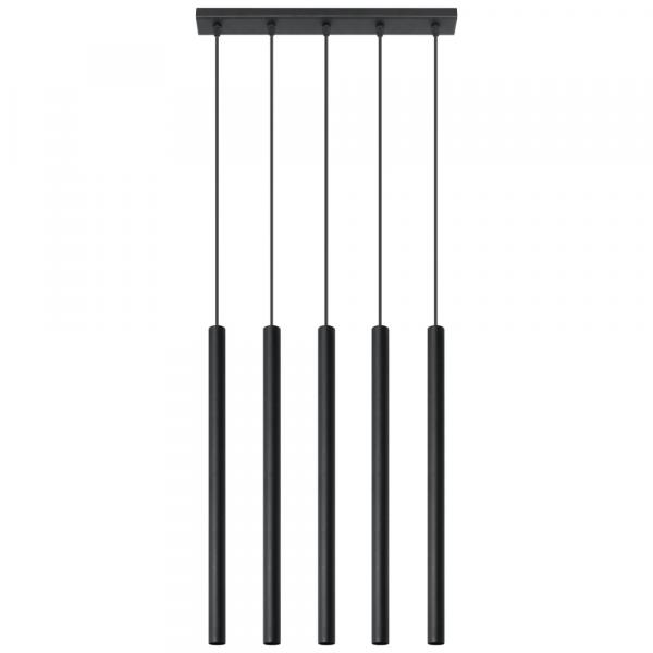 SELSEY Lampa wisząca Pastelo 5 czarna