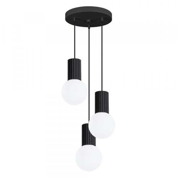 SELSEY Lampa wisząca Halo 3P czarna