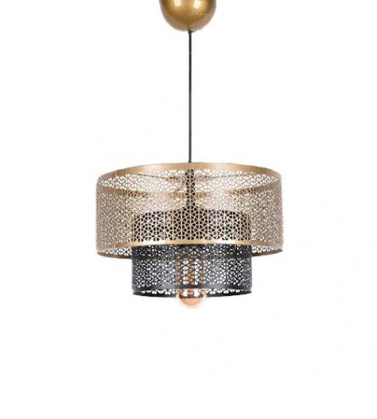 SELSEY Lampa wisząca Ovaneons czarno/złota