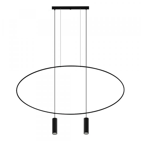 SELSEY Lampa wisząca Sancing 131 cm czarna