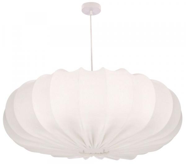 SELSEY Lampa wisząca Cafee średnica 66 cm latte z białą podstawą