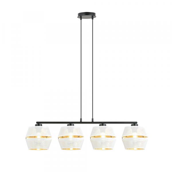 SELSEY Lampa wisząca Shinds x4 biało-złota