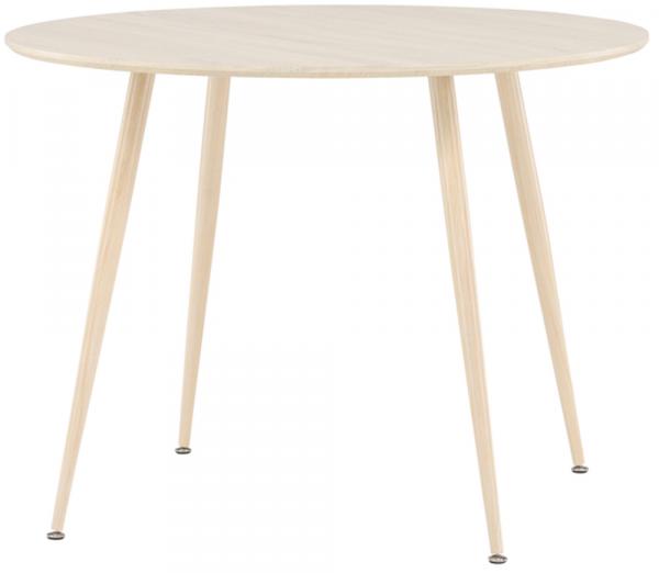 SELSEY Stół do jadalni Plaza okrągły średnica 100 cm dąb bielony