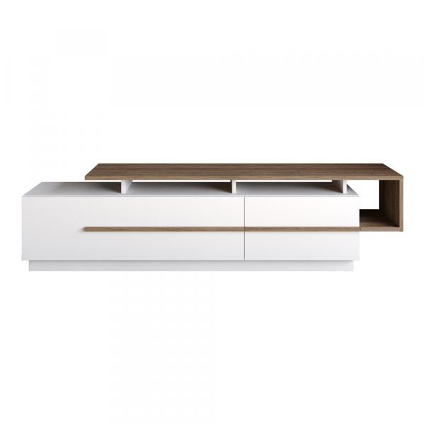 SELSEY Szafka RTV Pianora 180 cm biała