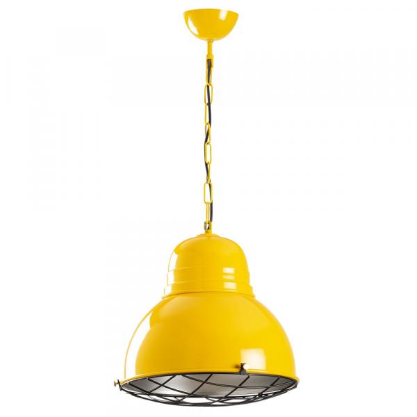 SELSEY Lampa sufitowa Ardulace industrialna średnica 31 cm żółta