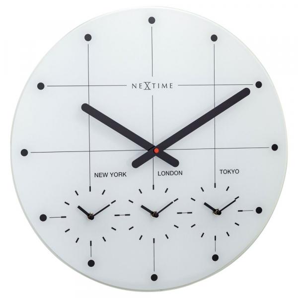 SELSEY Zegar ścienny Big City 43 cm biały