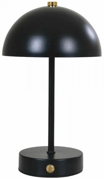 SELSEY Lampa stołowa Holt LED czarna metalowa