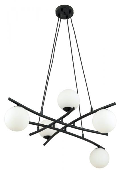 SELSEY Lampa wisząca Vrestello czarno-biała x5