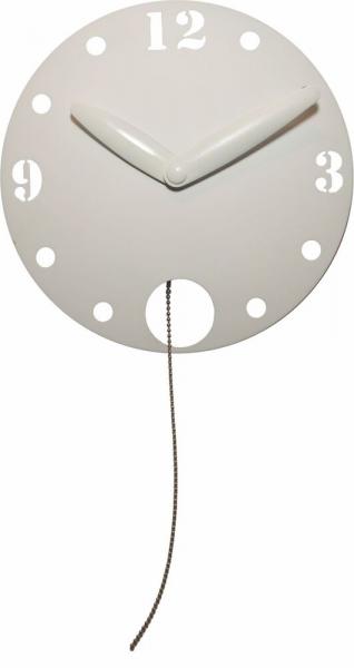 SELSEY Zegar ścienny Waggle 29 cm biały