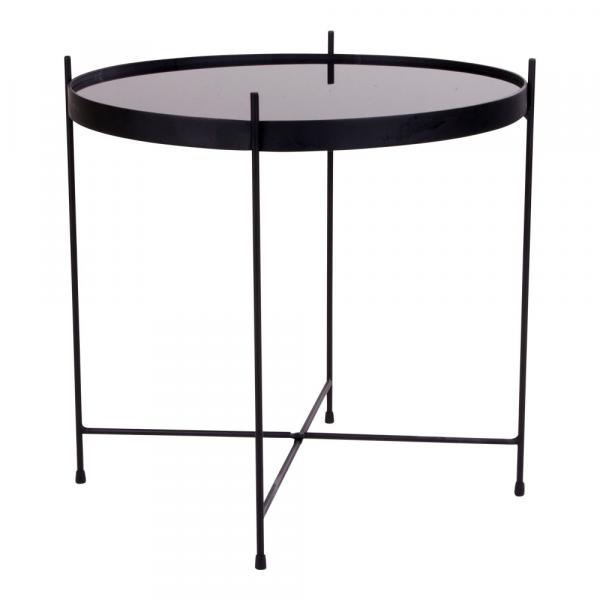SELSEY Stolik kawowy Marcolino średnica 48 cm czarny