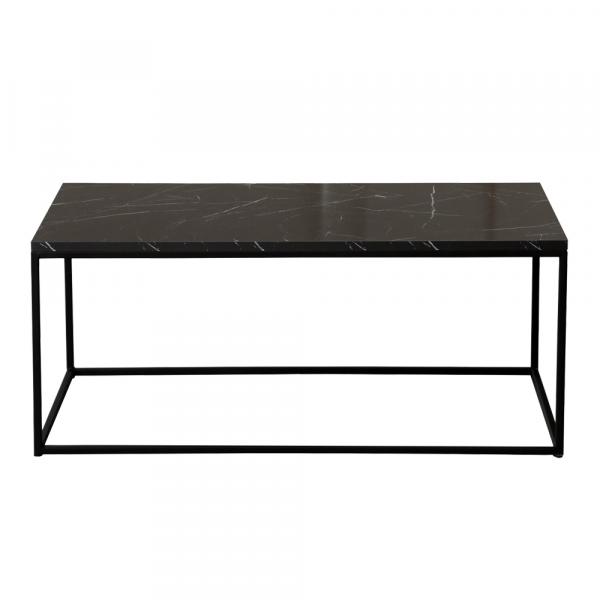 SELSEY Stolik kawowy Cosstec czarny marmur 55x95 cm