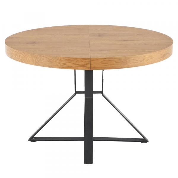 SELSEY Stół rozkładany Weldners 120-160x120 cm dąb złoty