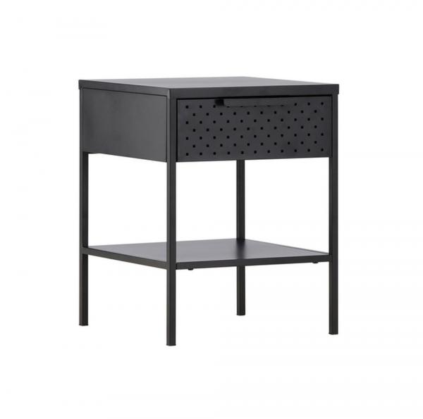 SELSEY Stolik nocny Laimal 52x40 cm stalowy czarny