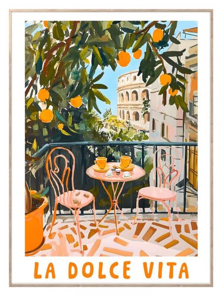 SELSEY Obraz w ramie Balcony I 70x50 cm
