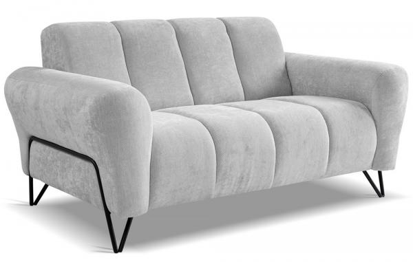 SELSEY Sofa dwuosobowa Volare jasnoszara szenil