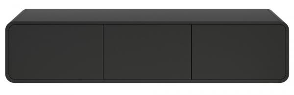 SELSEY Szafka RTV Oro 154cm z trzema szufladami wisząca czarna