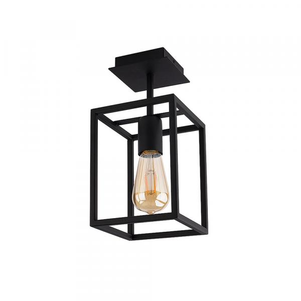 SELSEY Lampa sufitowa Crate czarna 9045