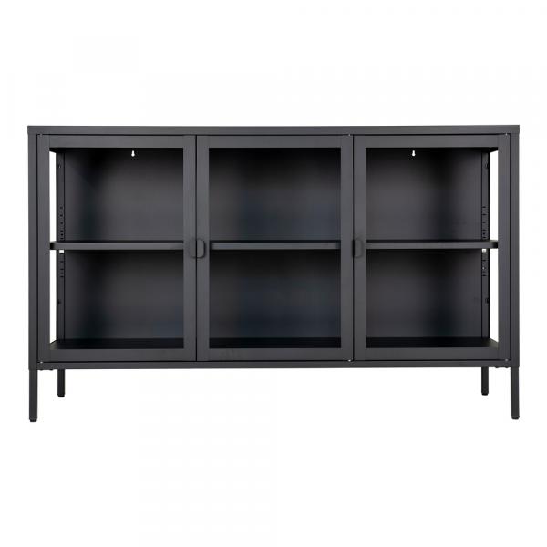 SELSEY Witryna szeroka Centho 140 cm czarna