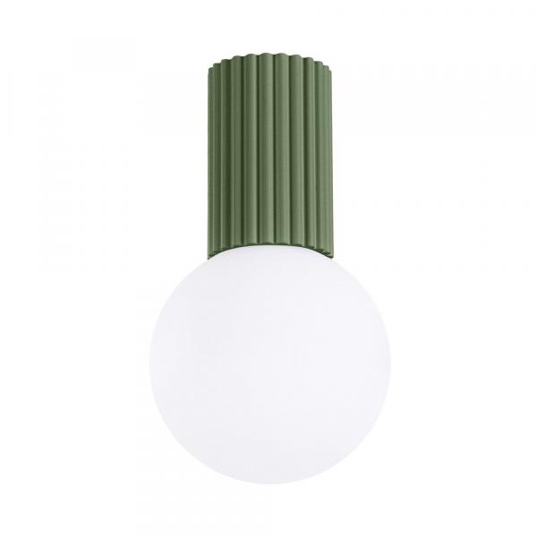 SELSEY Plafon Halo zielony oliwkowy IP44