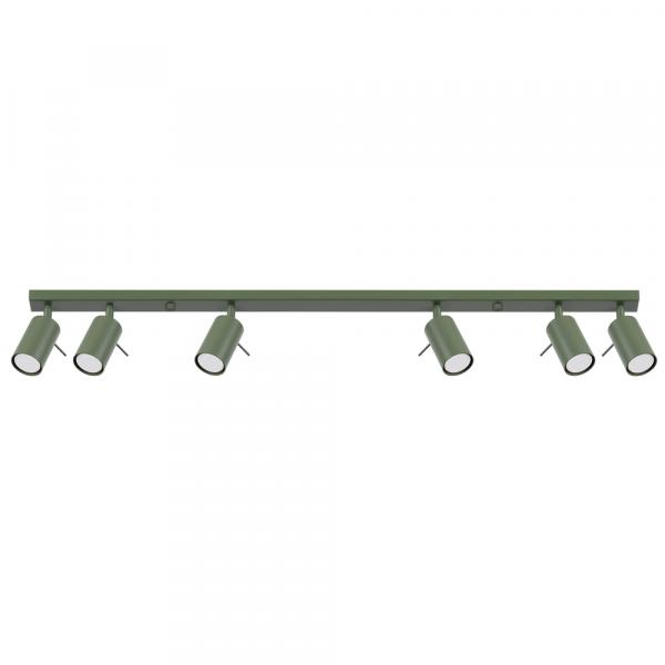 SELSEY Plafon Ring 6L zielony oliwkowy