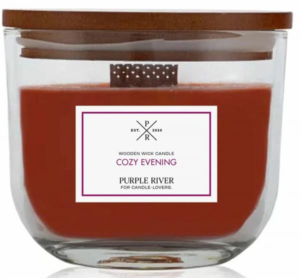 SELSEY Świeca zapachowa Purple River Ovla Classic Cozy Evening 370 g