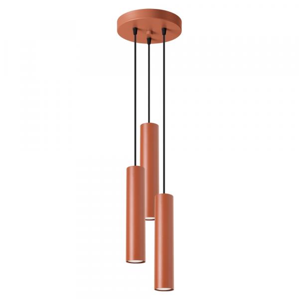 SELSEY Lampa wisząca Lagos 3P ochra czerwona