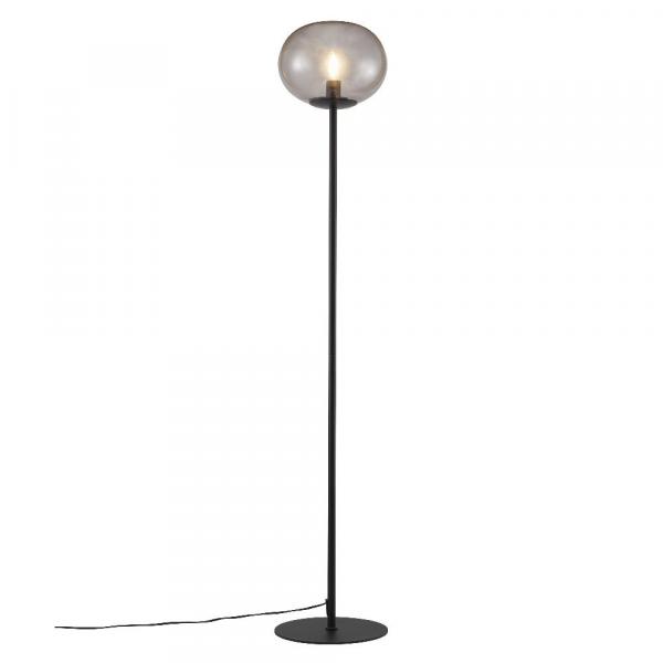 SELSEY Lampa podłogowa Alton 150 cm na czarnej podstawie