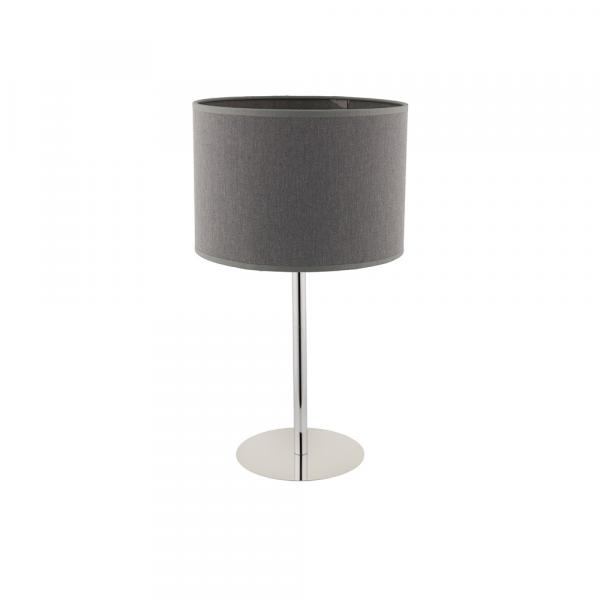 SELSEY Lampa stołowa z abażurem Hotel szara 9301