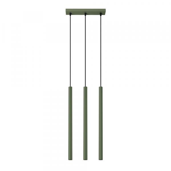 SELSEY Lampa wisząca Pastelo 3 zielona oliwka