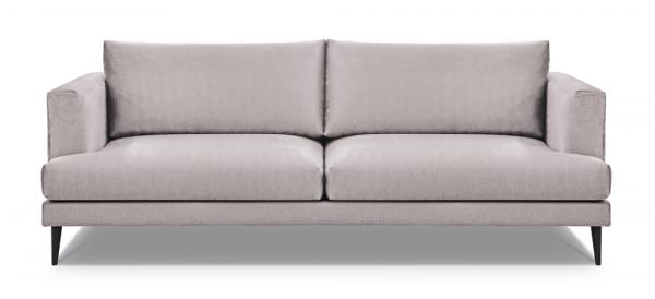 SELSEY Sofa trzyosobowa Dragato beżowa welur