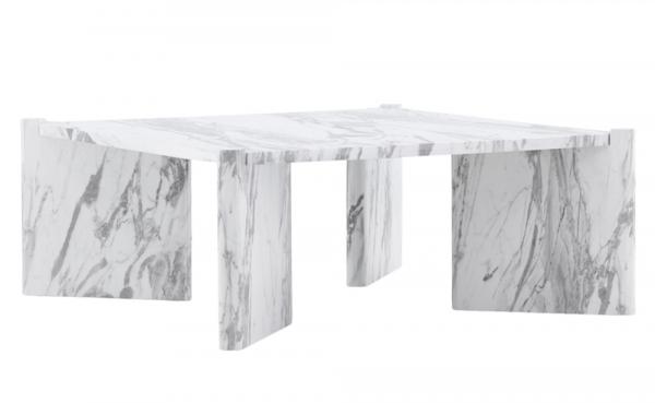 SELSEY Stolik kawowy Impity 40x100x100cm biały marmur