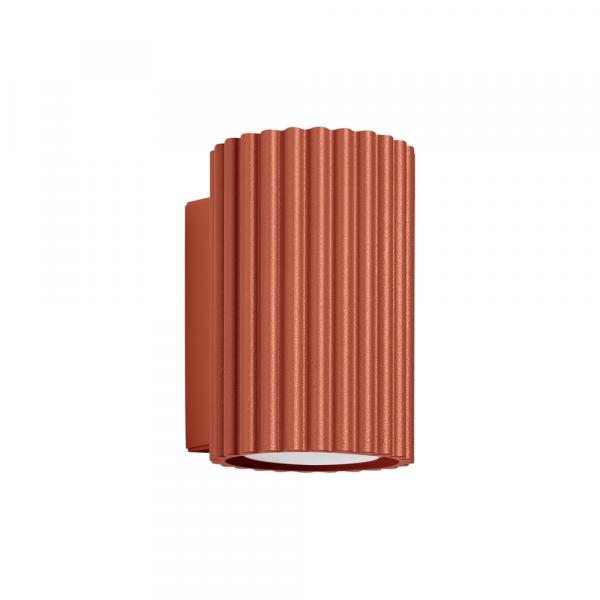SELSEY Kinkiet Karbon 10 cm ochra czerwona